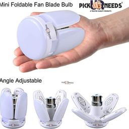 daily needs shop Foldable Light Fan LED Blade Bulb High Bright Angle Adjustable Ceiling Light Ceiling Lamp image 5