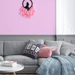 DULI Pink & Black Feather Windchimes image 1