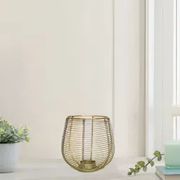 Metalsmith Gold-Toned Candle Holder image 1