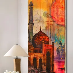 Art Street Orange & Green 1 Piece Canvas Other Wall Paintings-image-13