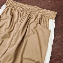 baludacloths Men Night Suit Set Beige Colorblock image 4