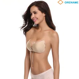 dn brothers Invisible Silicone Gel Self Adhesive Backless Reusable Stick on PushUp Bra DN105 Nursing Breast Pad image 2