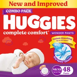 huggies Complete Comfort Wonder Pants, India's Fastest Absorbing Diaper | - New Born-picture-12