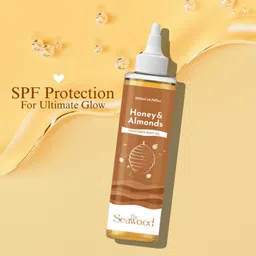 the seawood Honey & Almond Body Oil with Vitamin E & Sunscreen, Non-Greasy Light Body Oil image 2
