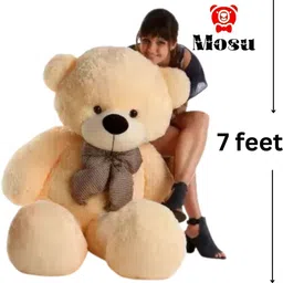 mosu SOFT AND CUTE CHARMING TEDDY BEAR FOR KIDS AND GIRLS 7 FEET - 210 cm image 3