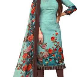 rajnandini Unstitched Cotton Blend Salwar Suit Material Printed-picture-28