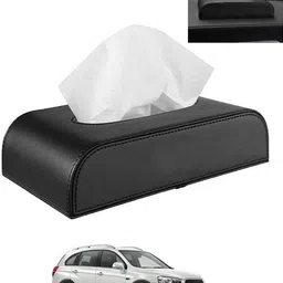 ayw Tissue Holder Black Leatherite/Include Tissue/Save Space For Home/Car/Office-41 Vehicle Tissue Dispenser-picture-16