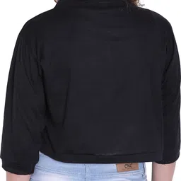 affair Women 3/4th Sleeve Blue Shrug image 2