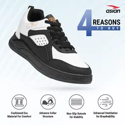 asian Sneaker Casual Shoes for Men | Soft Cushioned Insole, Slip-Resistance Sneakers For Men image 3