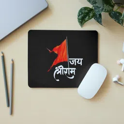 Zipcartz "Jai Shree Ram" Printed Devotional Mouse Pad for PC & Laptop | Spiritual Gift | Non Slip Base Mousepad-image-83