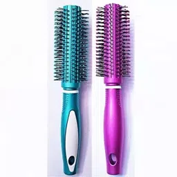 watello awesome Round Rolling Curling blue pink color Comb 2 Pcs-picture-13