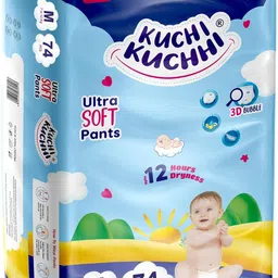 kuchi kuchhi Premium Ultra Soft Baby Diaper - Medium (74 pieces) - M-picture-36