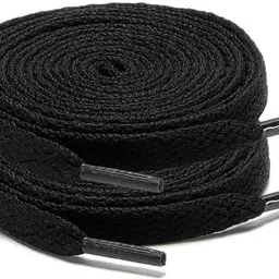 SUNBIRD Flat Black_Laces-2Pair Half 1/4"Athletic ShoeLaces for Sport II Running Shoes Shoe Lace-image-8