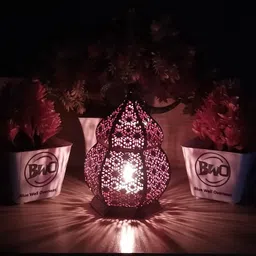 blue well overseas Red Iron Hanging Lantern image 2