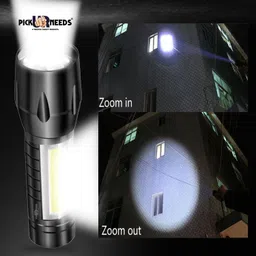 bright light onlite Portable Aluminum COB Tactical Torch Waterproof LED USB Rechargeable Torch Torch image 3