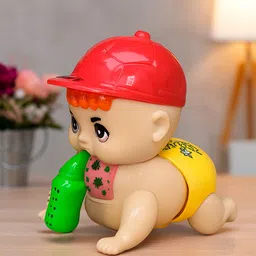 rokketcart Cute Crawling Baby Toy with Bottle-picture-34