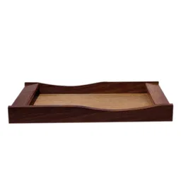 unravel india Handcrafted Brown Mango Wood Serving Tray image 5