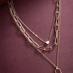 Scintillare By Sukkhi Gold-Plated Layered Necklace-image-1