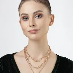 Scintillare By Sukkhi Gold-Plated Layered Necklace-image-21