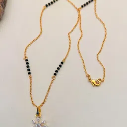 Anouk Gold-Plated AD-Studded & Beaded Mangalsutra-picture-35