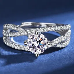 MYKI Silver-Plated & CZ-Studded Finger Ring-picture-40