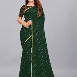 Aardiva Embellished Zari Pure Chiffon Saree-picture-41