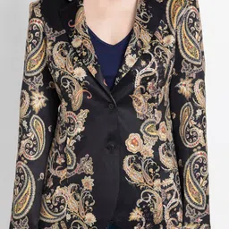 SHAYE Ethnic Motifs Slim-Fit Single-Breasted Blazer image 2