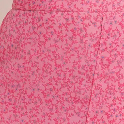 Popwings Floral Printed Crop-Top & Skirt Co-Ords image 3