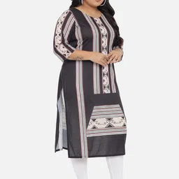 Amydus Plus Size Cotton Printed Kurta image 3