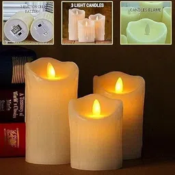 abs Xmas Candles with LED_ Christmas Candles for Gifting & Home Décor_Diya Tea Light Candle image 4