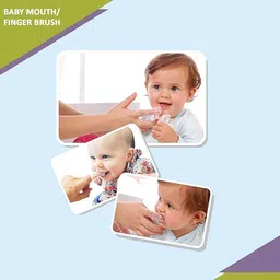 luvlap Silicone Baby Finger/Mouth Toothbrush with Case Set, Infant Training Soft Extra Soft Toothbrush image 4