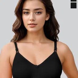 LUX VENUS Pack Of 2 Full Coverage Non Padded Non-Wired Everyday Bra-All Day Comfort image 1