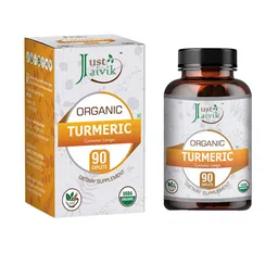 Just Jaivik Organic Turmeric Tablets - 750mg - 90 Tablets-picture-19