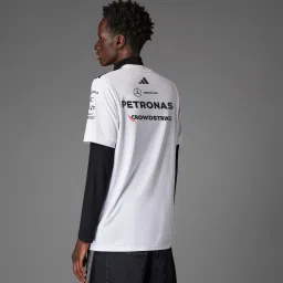 adidas performance MERCEDES - AMG PETRONAS FORMULA ONE TEAM DRIVER JERSEY WHITE MEN image 2