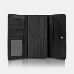 lino perros Women Casual Black Artificial Leather Wallet image 3