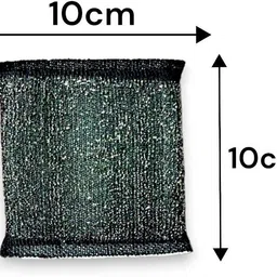 dreams dwelling Silver Power Foam Wool Scrubber with Steel Loops for Oily Stains Dish Washing Stainless Steel Scrub image 2