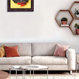 Hawai Black & Yellow Typography Wood Wall Photo Frames image 1