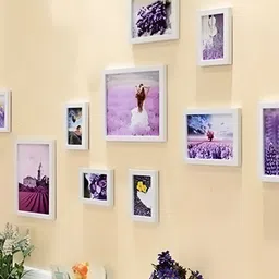 ArtzFolio White 11 Pieces Wood Wall Photo Frames image 1