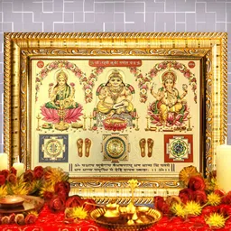 Hawai Green & Orange Gold Plated Wooden Wall Photo Frame-image-10