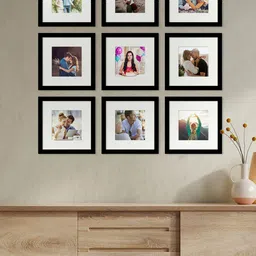 Art Street Set Of 9 Black Wall Photo Frames image 1