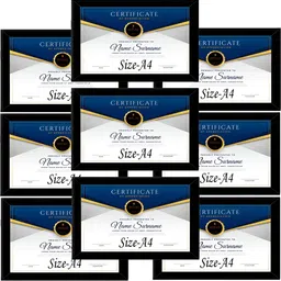 Stuthi Arts Black 9 Pieces Acrylic Wall Photo Frames-image-66