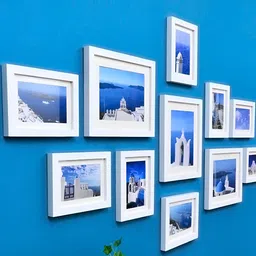 ArtzFolio White 11 Pieces Wooden Wall Photo Frames image 2