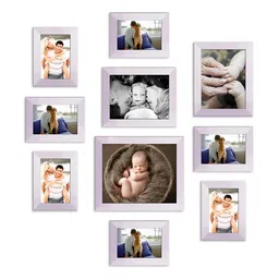 ArtzFolio White 10 Pieces Wood Wall Photo Frames image 2