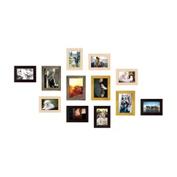 ArtzFolio Black & Brown 12 Pieces Wooden Wall Photo Frames image 2