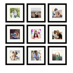Art Street Set Of 9 Black Wall Photo Frames image 2