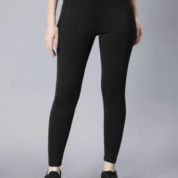 Solid Women Black Tights-image-40