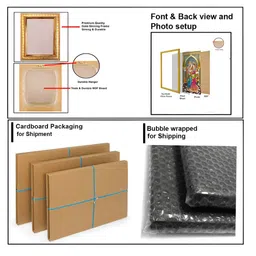 Hawai Gold-Toned & White Wood Wall Photo Frames image 4