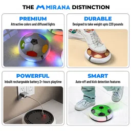 Mirana Kids Smart C-Type USB Rechargeable Indoor Hover Football image 5
