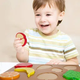 Wembley Toys Kids Multicoloured Wooden Puzzle Tray Board image 5