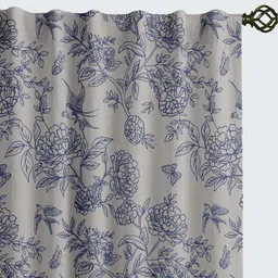 vargottam 243 cm (8 ft) Long Door Cotton Semi Transparent Curtain (Pack Of 2) image 2